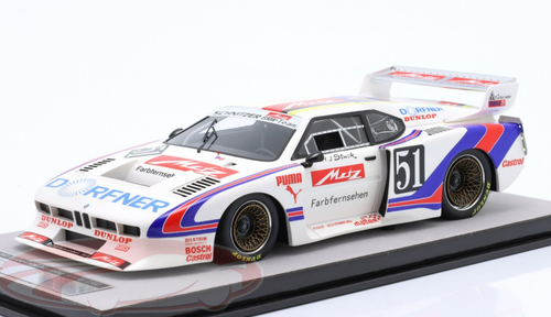 1/18 Tecnomodel 1981 BMW M1 Turbo #51 Winner DRM Norisring Lubrifilm Schnitzer BMW Team Hans-Joachim Stuck Car Model