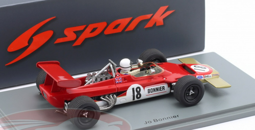 1/43 Spark 1969 Formula 1 Joakim Bonnier Lotus 63 #18 British GP Car Model