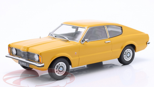 1/18 KK-Scale 1971 Ford Taunus L Coupe (Ocher Yellow) Car Model