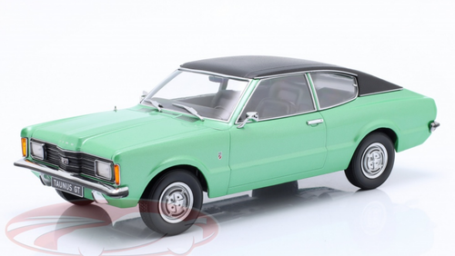 1/18 KK-Scale 1971 Ford Taunus GT Coupe with Vinyl Roof (Green) Car Model