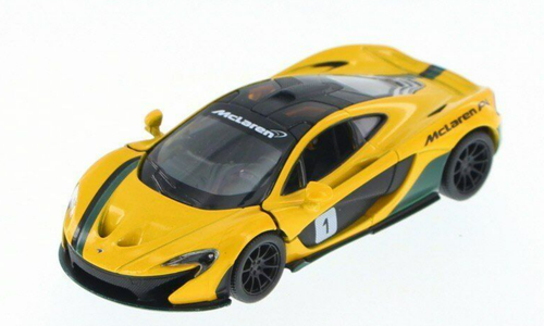 1/36 McLaren P1 #1 (Yellow with Stripes) Diecast Car Model (new no retail box)