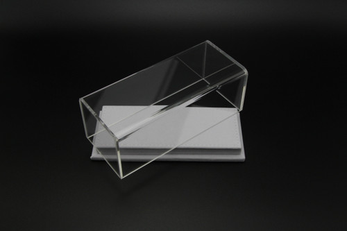 1/43 Acrylic w/ White Cloth Base Diecast Car Model Display Case
