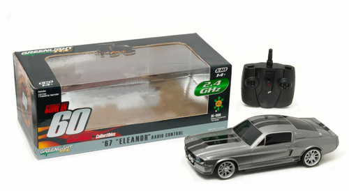 1/18 Greenlight Gone in Sixty Seconds (2000) 1967 Ford Mustang "Eleanor" 2.4 GHz Remote Control Car Model