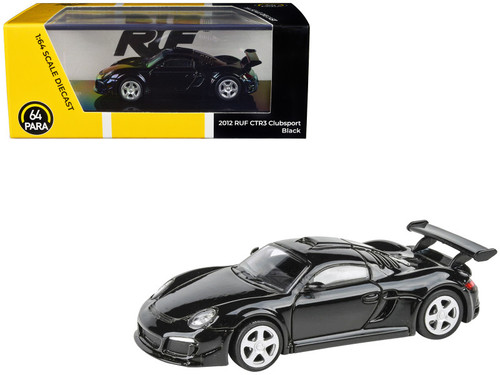 1/64 Paragon 2012 RUF CTR3 Clubsport Blossom (Black) Diecast Car Model