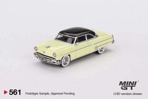1/64 Mini GT 1954 Lincoln Capri Premier (Yellow with Black Top) Limited Edition Diecast Car Model