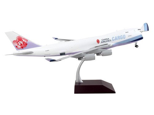 Boeing 747-400F Commercial Aircraft "China Airlines Cargo" White with Purple Tail "Gemini 200 - Interactive" Series 1/200 Diecast Model Airplane by GeminiJets