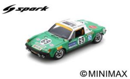 1/18 Spark 1971 Porsche 914/6 No.69 24H Le Mans G. Quist - D. Krumm Car Model