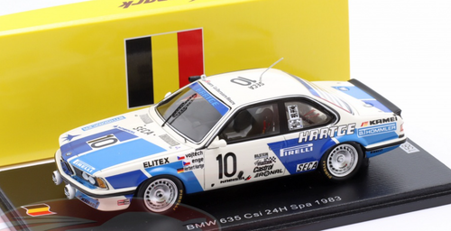 1/43 Spark 1983 BMW 635 Csi No.10 24H Spa Z. Vojteck - B. Enge - H. Hartge Car Model