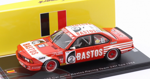 1/43 Spark 1984 BMW 635 Csi No.2 Juma Bastos Racing Team 24H Spa Th. Tassin - A. Cudini - D. Snobeck Car Model