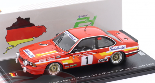 1/43 Spark 1985 BMW 635 CSi No.1 Auto Budde Racing Team Winner Nürburgring 24H A. Felder - J. Hamelmann - R. Walterscheid-Müller Car Model