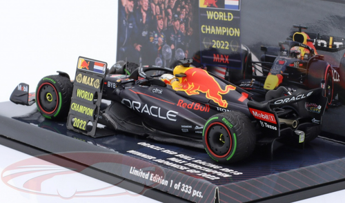 1/43 Minichamps 2022 Formula 1 Max Verstappen Red Bull RB18 #1 Winner Japan GP Car Model