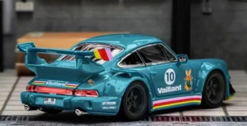 1/64 Star Model Porsche 911 964 RWB Green Vaillant Diecast Car Model