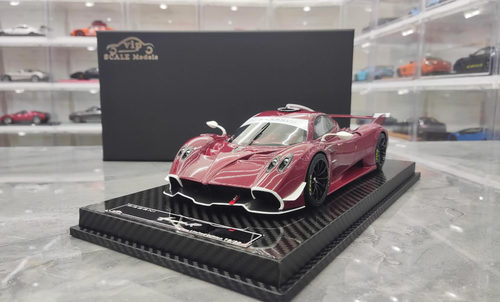 1/18 VIP Scale Pagani Huayra R (Carbon Wine Red) Resin Car Model Limited 30 Pieces