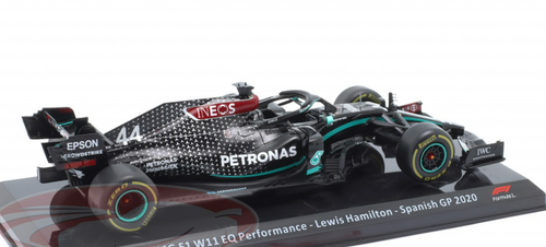 1/24 Premium Collectibles 2020 Formula 1 Lewis Hamilton Mercedes-AMG F1 W11 #44 Spanish GP Car Model