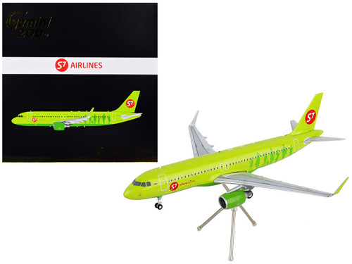 Airbus A320 Commercial Aircraft "S7 Airlines" Lime Green "Gemini 200" Series 1/200 Diecast Model Airplane by GeminiJets Airbus A320 Commercial Aircraft "S7 Airlines" Lime Green "Gemini 200" Series 1/200 Diecast Model Airplane by GeminiJets