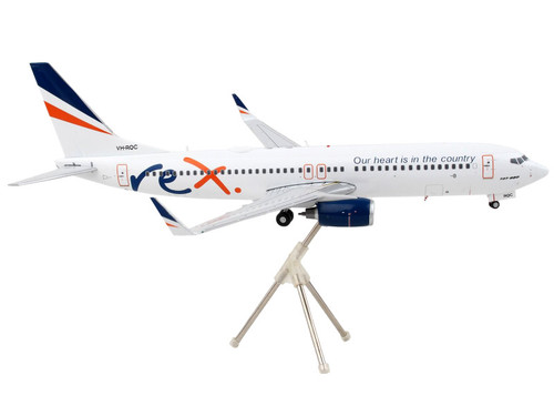 Boeing 737-800 Commercial Aircraft "Regional Express Rex Airlines" White with Striped Tail "Gemini 200" Series 1/200 Diecast Model Airplane by GeminiJets