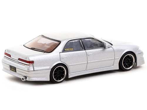 Toyota Mark II JZX100 "Vertex" RHD (Right Hand Drive) Silver Metallic "Global64" Series Limited Edition to 2544 pieces Worldwide 1/64 Diecast Model by Tarmac Works