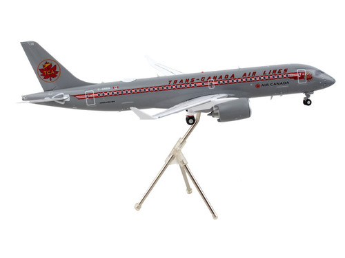 Airbus A220-300 Commercial Aircraft "Trans-Canada Air Lines - Air Canada" Gray with Red Stripes "Gemini 200" Series 1/200 Diecast Model Airplane by GeminiJets