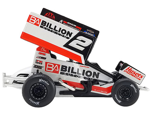 Winged Sprint Car #2 David Gravel "BA Billion" Big Game Motorsports Winner "Huset's High Bank Nationals - World of Outlaws" (2023) 1/50 Diecast Model Car by ACME