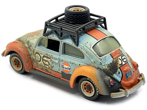 1970 Volkswagen Beetle Racing #736 with Roof Rack and Spare