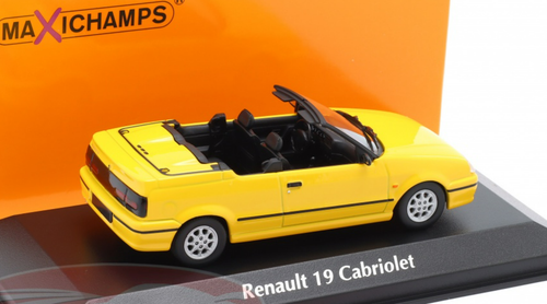 1/43 Minichamps 1991 Renault 19 Cabriolet (Yellow) Car Model