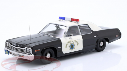 1/18 KK-Scale 1974 Dodge Monaco California Highway Patrol Diecast Car Model