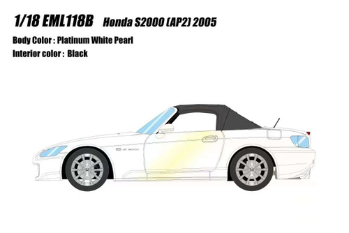 1/18 Make Up 2005 Honda S2000 AP2 (Platinum White Pearl) Car Model