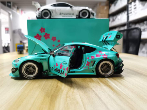 1/18 DCN Toyota 86 Pandem Sakura (Mint Green) Diecast Car Model