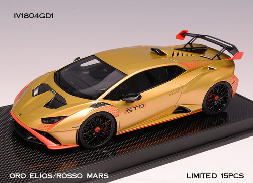 1/18 Ivy Lamborghini Huracan STO (Oro Elios Gold with Rosso Mars Red Accent) Car Model Limited 15 Pieces