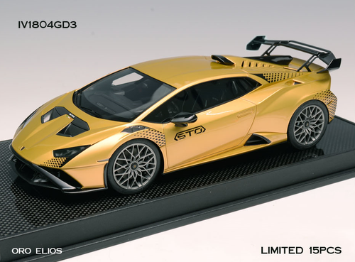 1/18 Ivy Lamborghini Huracan STO (Oro Elios Gold with Black Accent) Car Model Limited 15 Pieces