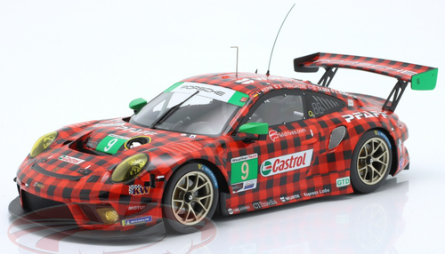 1/18 Ixo 2019 Porsche 911 GT3 R #9 24h Daytona Pfaff Motorsports Scott Hargrove, Lars Kern, Dennis Olsen, Zacharie Robichon Car Model