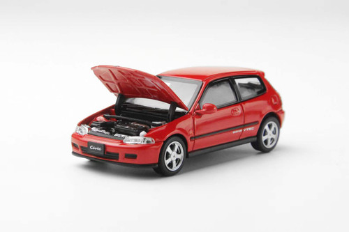 1/64 LCD Honda Civic Type-R (EG6) (Red) Diecast Car Model