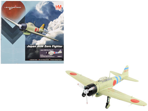 Mitsubishi A6M2 ZeroType 21 Fighter Aircraft "PO 1st Class Tsugio Matsuyama Carrier Hiryu Pearl Harbor" (1941) Imperial Japanese Navy Air Service "Air Power Series" 1/48 Diecast Model by Hobby Master
