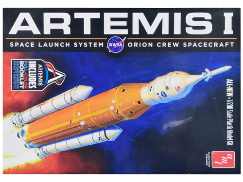 Skill 2 Model Kit NASA Artemis-1 Space Launch System Orion Crew Spacecraft 1/200 Scale Model by AMT