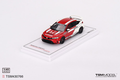 1/43 TSM Model Honda Civic Type R #1 2023 Pace Car Red 