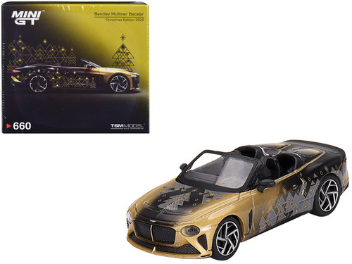 AT-mini Ⅱ personal 1/64 Mini GT Bentley Bacalar Christmas Edition Diecast Car Model