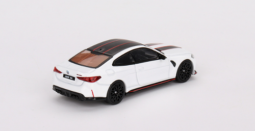 1/64 Mini GT BMW M4 CSL (Alpine White) Diecast Car Model