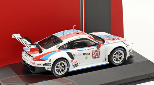 1/43 Ixo 2019 Porsche 911 RSR #911 24h Daytona Porsche GT Team Frédéric Makowiecki, Patrick Pilet, Nick Tandy Car Model