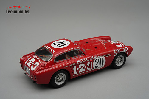 1/43 Tecnomodel Ferrari 340 Mexico Carrera Panamericana 1952 Car #20 Luigi Chinetti Jean Lucas Limited Edition Car Model