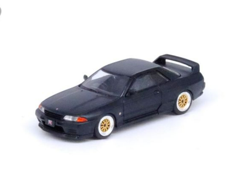 1/64 INNO NISSAN SKYLINE GT-R (R32) Matt Black The Diecast Company Special Edition  Limited Quantity Production 