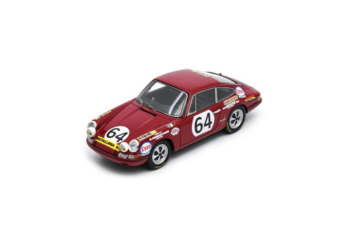 1/43 Spark Porsche 911S No.64 Le Mans 24H 1970 J. Sage - P. Greub Car Model