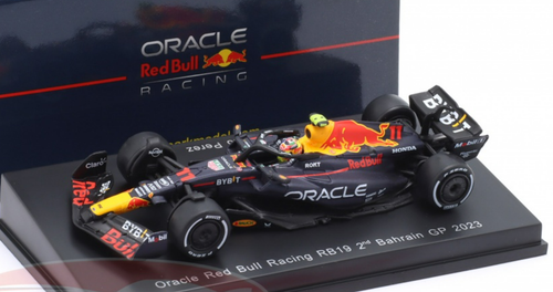 1/64 Spark 2023 Formula 1 Sergio Perez Red Bull RB19 #11 2nd Bahrain GP Car Model