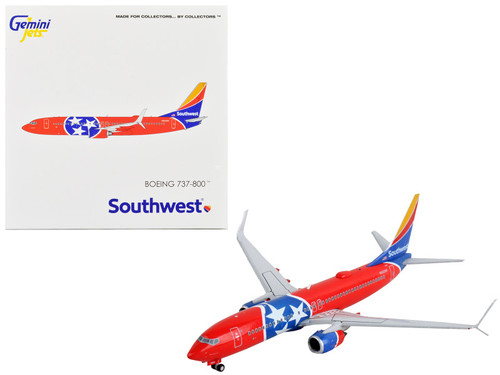 Boeing 737-800 Commercial Aircraft "Southwest Airlines - Tennessee One" Tennessee Flag Livery 1/400 Diecast Model Airplane by GeminiJets