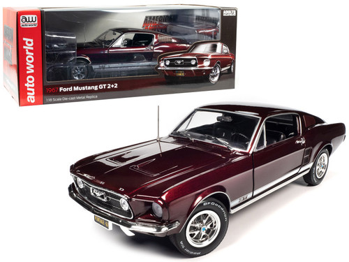 1/18 Auto World 1969 Ford Mustang GT 2+2 Raven Black Limited