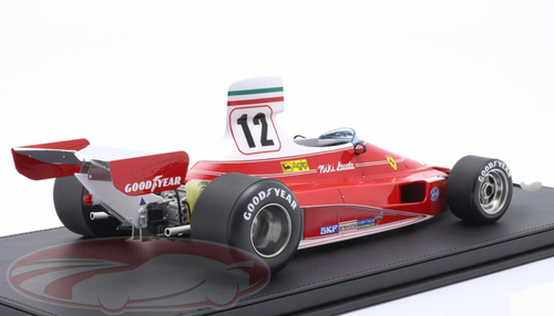 1/12 GP Replicas 1975 Formula 1 Niki Lauda Ferrari 312T #12 Winner Belgian GP Formula 1 World Champion Car Model