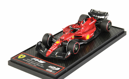 1/43 BBR 2022 Formula 1 Carlos Sainz Jr. Ferrari F1-75 #55 2nd Bahrain GP Car Model