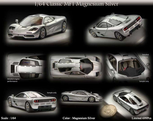 1/64 MY64 McLaren F1 (Magnesium Silver) Car Model - LIVECARMODEL.com
