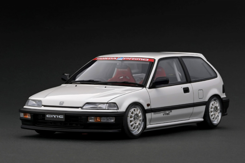 1/18 Ignition Model Honda CIVIC (EF9) SiR White (Limited 80 Pieces)