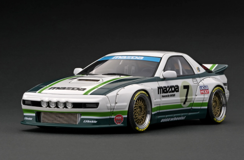 1/18 Ignition Model Mazda PANDEM RX-7 (FC3S) White/Green (Limited 80 Pieces)