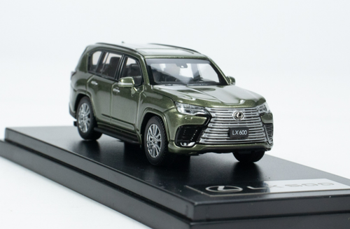 1/64 LCD Model Lexus LX600 Seaweed green Diecast Car Model